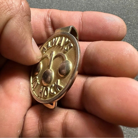 Anson Always In Hock Gold Tone Money Clip Made In USA - Picture 8 of 9